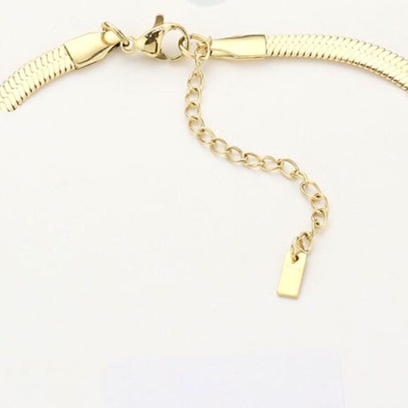 Anklet Stainless Steel Gold Metal Chain Ankle Bracelet - Picture 4 of 7